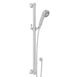 Perrin & Rowe 1273NAPC Cross Collection Handshower Set, Multi-Function Shower Head, 1.8 gpm Flow Rate, Polished Chrome