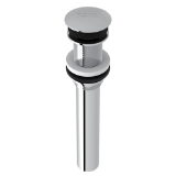 Rohl® 5445APC Lavatory Push Drain Without Overflow, Polished Chrome