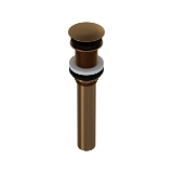 Rohl® 5445EB Lavatory Push Drain Without Overflow, English Bronze