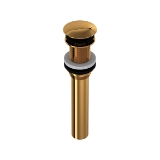 Perrin & Rowe® 5445EG Lavatory Push Drain Without Overflow, English Gold