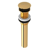Perrin & Rowe® 5445EG Lavatory Push Drain Without Overflow, English Gold