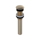 Rohl® 5445STN Lavatory Push Drain Without Overflow, Satin Nickel