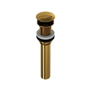 Rohl® 5445ULB Lavatory Push Drain Without Overflow, Unlacquered Brass