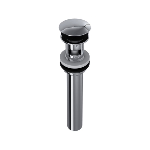 Rohl® 5447APC Lavatory Push Drain With Overflow, Polished Chrome
