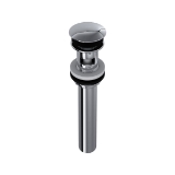 Rohl® 5447APC Lavatory Push Drain With Overflow, Polished Chrome