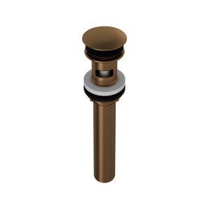 Perrin & Rowe® 5447EB Lavatory Push Drain With Overflow, English Bronze