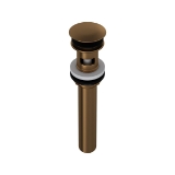 Perrin & Rowe® 5447EB Lavatory Push Drain With Overflow, English Bronze