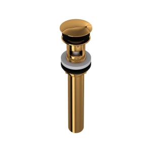 Perrin & Rowe® 5447EG Lavatory Push Drain With Overflow, English Gold
