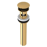 Perrin & Rowe® 5447EG Lavatory Push Drain With Overflow, English Gold