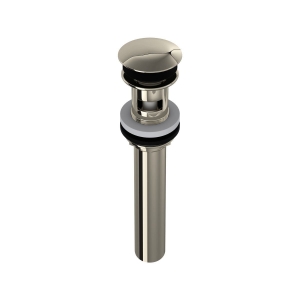 Rohl® 5447PN Lavatory Push Drain With Overflow, Polished Nickel