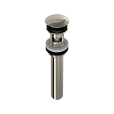 Rohl® 5447PN Lavatory Push Drain With Overflow, Polished Nickel