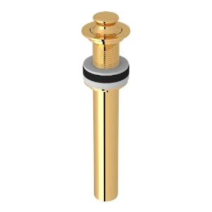 Rohl® 8446EG Lavatory Lift And Turn Drain Without Overflow, English Gold