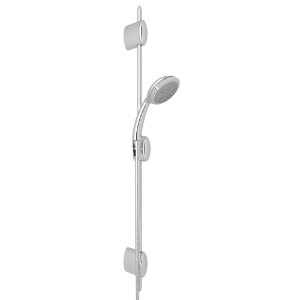 Perrin & Rowe D96001APC Rohl Cross Collection Handshower Set, 4-Function Shower Head, 1.8 gpm Flow Rate, Polished Chrome