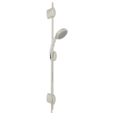 Perrin & Rowe D96001PN Cross Collection Handshower Set, 4-Function Shower Head, 1.8 gpm Flow Rate, Polished Nickel