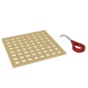 Rohl® DC3143ULB Matrix Decorative Drain Cover, Unlacquered Brass