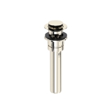 Perrin & Rowe® U.0127DOFPN Lavatory Push Drain With Overflow, Polished Nickel