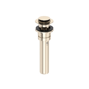 Perrin & Rowe® U.0127DOFSTN Lavatory Push Drain With Overflow, Satin Nickel