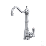 Perrin & Rowe® U.1323LS-APC-2 Edwardian Georgian C-Spout Hot Water Faucet, 0.5 gpm Flow Rate, Polished Chrome