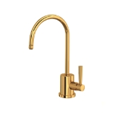 Perrin & Rowe® U.1601L-EG-2 Holborn Kitchen Faucet, 0.5 gpm Flow Rate, English Gold