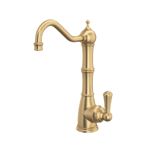 Perrin & Rowe® U.1621L-SEG-2 Edwardian Traditional Filtration, 0.5 gpm Flow Rate, Column Spout, Satin English Gold