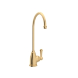 Perrin & Rowe® U.1625L-SEG-2 Georgian Era C-Spout Filter Faucet Armstrong Kitchen, 0.5 gpm Flow Rate, Satin English Gold