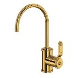 Perrin & Rowe® U.1633HT-ULB-2 Armstrong Kitchen Faucet Pulldown Single Trattoria, 0.5 gpm Flow Rate, Unlacquered Brass