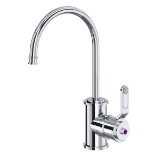 Perrin & Rowe U.1833HT-APC-2 Armstrong C-Spout Filter Faucet Kitchen, 1.2 gpm Flow Rate, Chrome