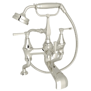Perrin & Rowe® U.3100LS/1-PN Deco™ Exposed Deck Mount Tub Filler, Polished Nickel