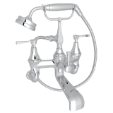Perrin & Rowe® U.3110LS/1-APC Deco™ Exposed Wall Mount Tub Filler, Polished Chrome