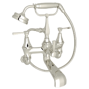Perrin & Rowe® U.3110LS/1-PN Deco™ Exposed Wall Mount Tub Filler, Polished Nickel