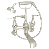 Perrin & Rowe® U.3110LS/1-PN Deco™ Exposed Wall Mount Tub Filler, Polished Nickel
