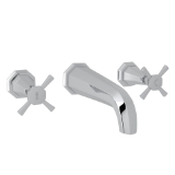Perrin & Rowe® U.3171X-APC/TO-2 Deco™ Wall Mount Lavatory Faucet Trim, Polished Chrome