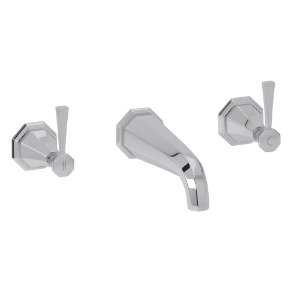 Perrin & Rowe® U.3178LS-APC/TO Deco™ Wall Mount Tub Filler Trim, Polished Chrome