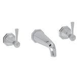 Perrin & Rowe® U.3178LS-APC/TO Deco™ Wall Mount Tub Filler Trim, Polished Chrome