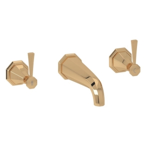 Perrin & Rowe® U.3178LS-EG/TO Deco™ Wall Mount Tub Filler Trim, English Gold