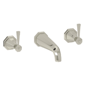 Perrin & Rowe® U.3178LS-PN/TO Deco™ Wall Mount Tub Filler Trim, Polished Nickel
