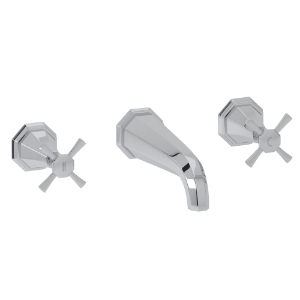 Perrin & Rowe® U.3179X-APC/TO Deco™ Wall Mount Tub Filler Trim, Polished Chrome