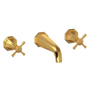 Perrin & Rowe® U.3179X-EG/TO Deco™ Wall Mount Tub Filler Trim, English Gold