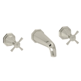 Perrin & Rowe® U.3179X-PN/TO Deco™ Wall Mount Tub Filler Trim, Polished Nickel