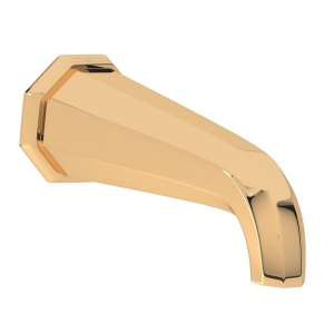 Perrin & Rowe® U.3183EG Deco™ Wall Mount Tub Spout, English Gold