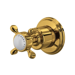 Perrin & Rowe® U.3241X-ULB/TO Edwardian™ Trim For Volume Control And Diverter, Unlacquered Brass