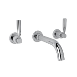 Perrin & Rowe® U.3321LS-APC/TO-2 Holborn™ Wall Mount Lavatory Faucet Trim, Polished Chrome