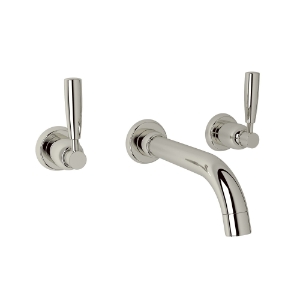 Perrin & Rowe® U.3321LS-PN/TO-2 Holborn™ Wall Mount Lavatory Faucet Trim, Polished Nickel