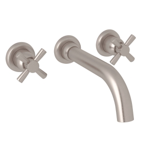 Perrin & Rowe® U.3332X-STN/TO Holborn™ Wall Mount Tub Filler Trim, Satin Nickel