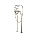 Perrin & Rowe U.3520L/1-PN Edwardian Tub Filler, 9 gpm Flow Rate, Satin Nickel