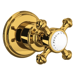 Perrin & Rowe® U.3775X-ULB/TO Georgian Era™ Trim For Volume Control And Diverter, Unlacquered Brass
