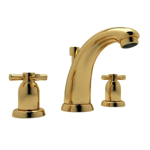 Perrin & Rowe® U.3861X-ULB-2 Holborn™ Widespread Lavatory Faucet, Unlacquered Brass