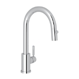 Perrin & Rowe® U.4043APC-2 Food Prep Faucet Single Hole, Holborn, Polished Chrome, 1.8 gpm Flow Rate