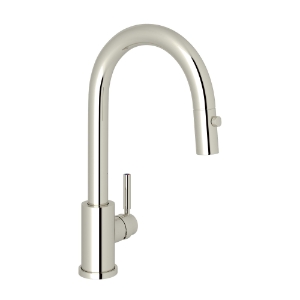 Perrin & Rowe® U.4043PN-2 Food Prep Faucet Single Hole, Holborn, Polished Nickel, 1.8 gpm Flow Rate