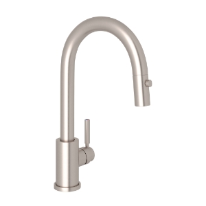 Perrin & Rowe® U.4043STN-2 Food Prep Faucet Single Hole, Holborn, Satin Nickel, 1.8 gpm Flow Rate